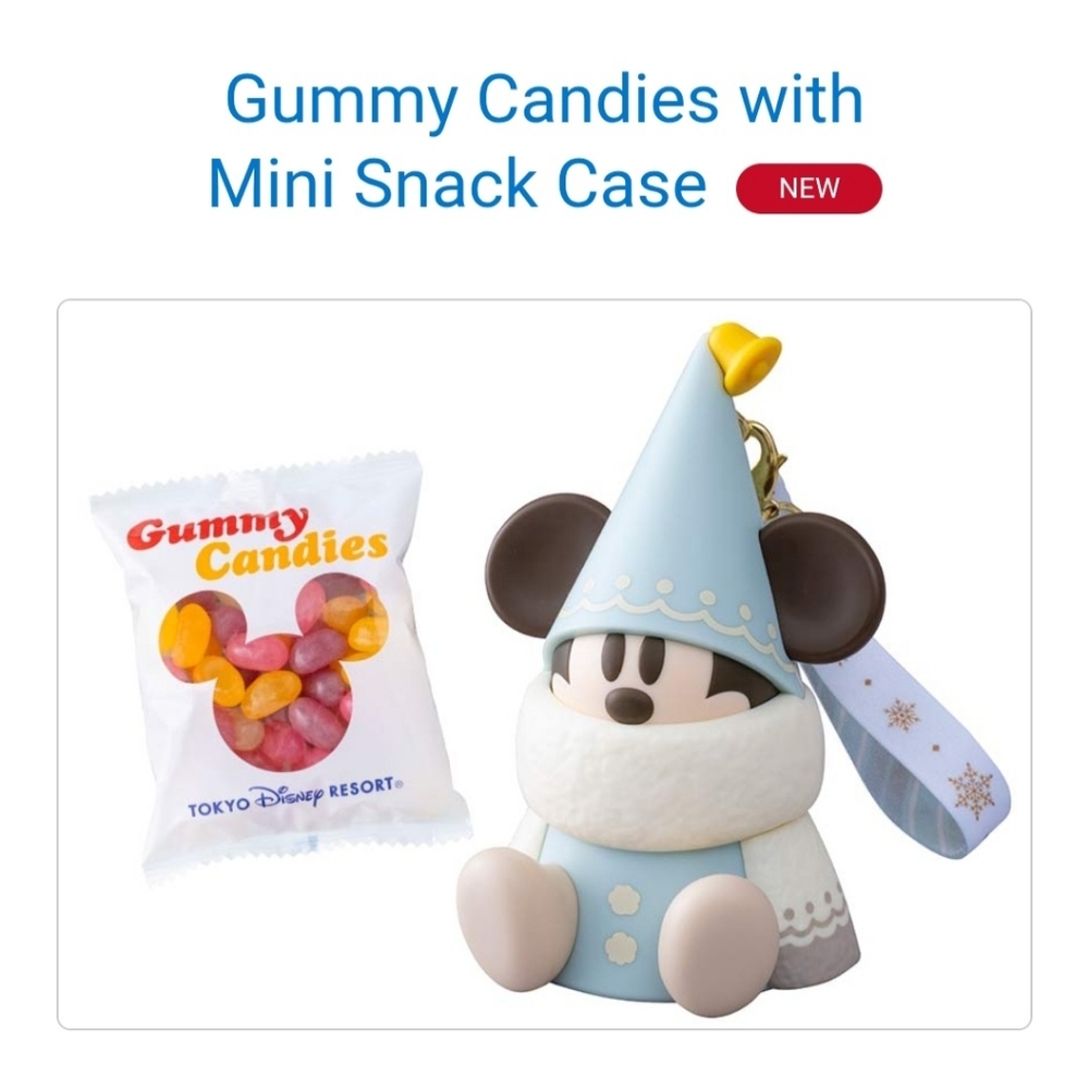 New Blue Tokyo Disney Mickey Mouse Snack Case